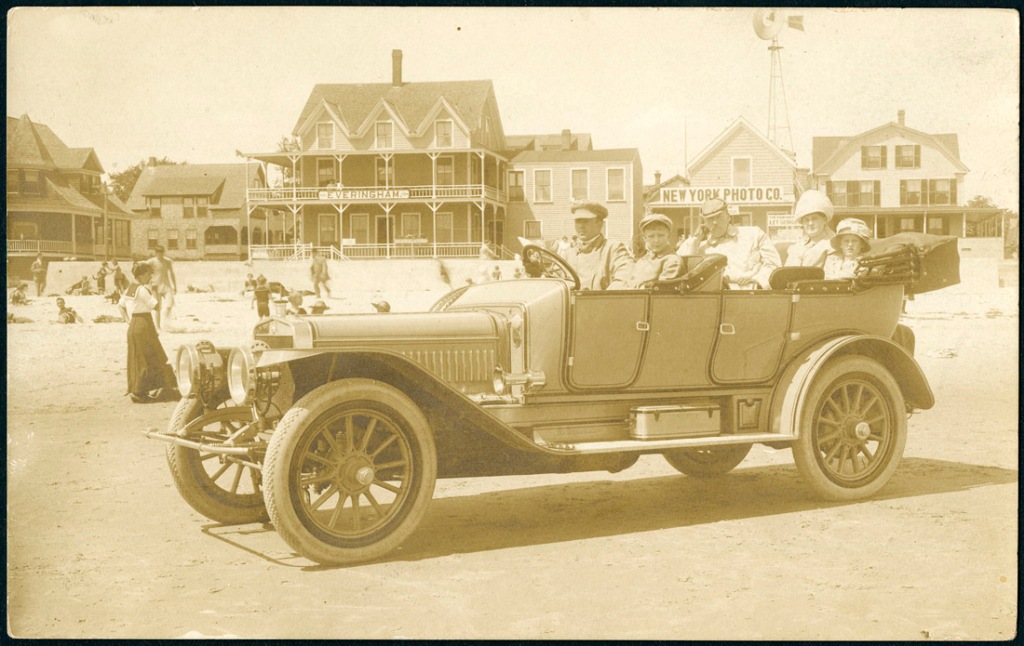 Autry family and Winton car