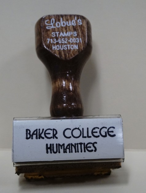 Baker College Humanities stamp