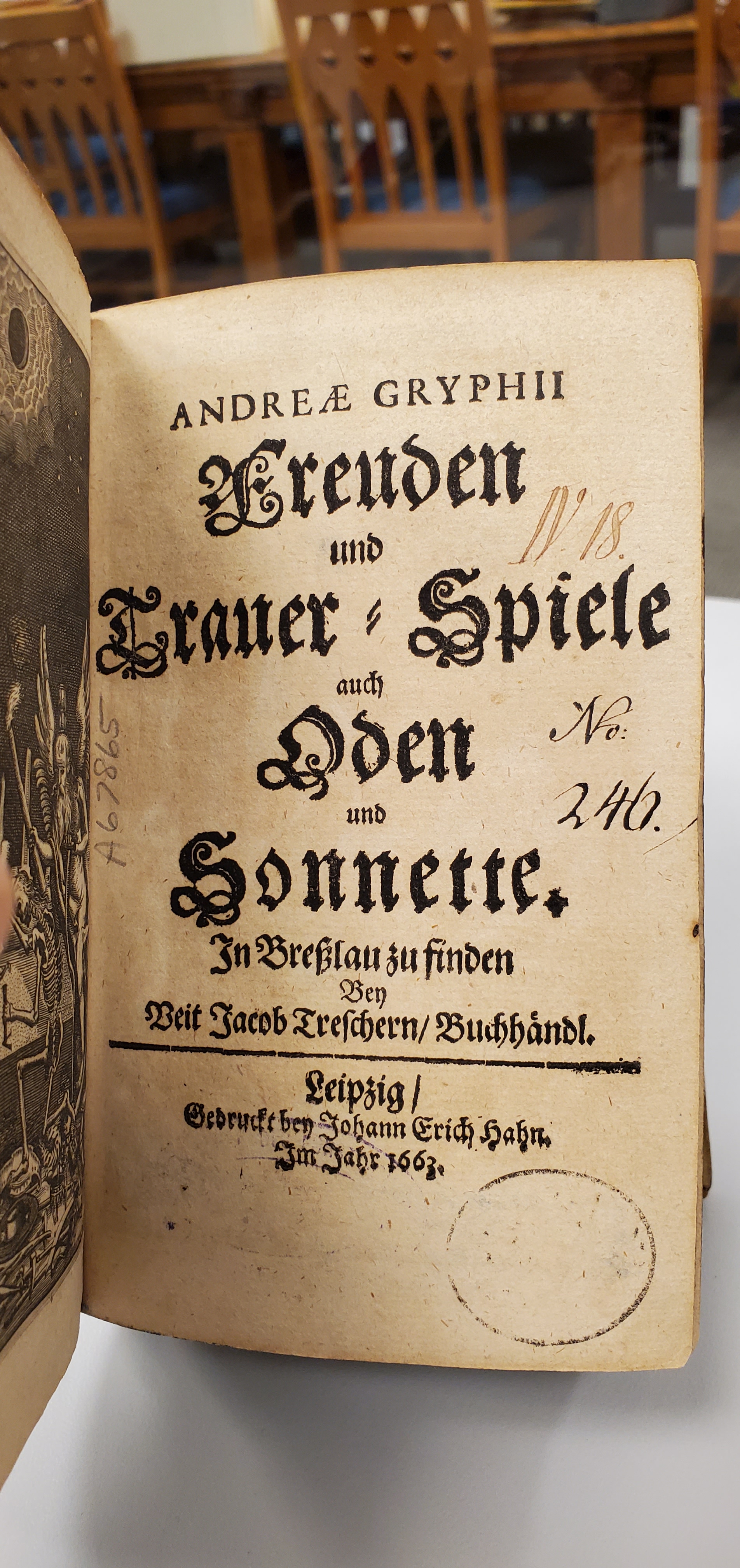 Cover page with German title